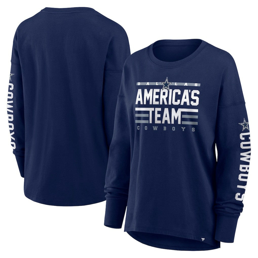Dallas Cowboys Women's Hometown Legacy Long Sleeve T-Shirt - Navy outlet
