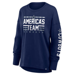 Dallas Cowboys Women's Hometown Legacy Long Sleeve T-Shirt - Navy outlet