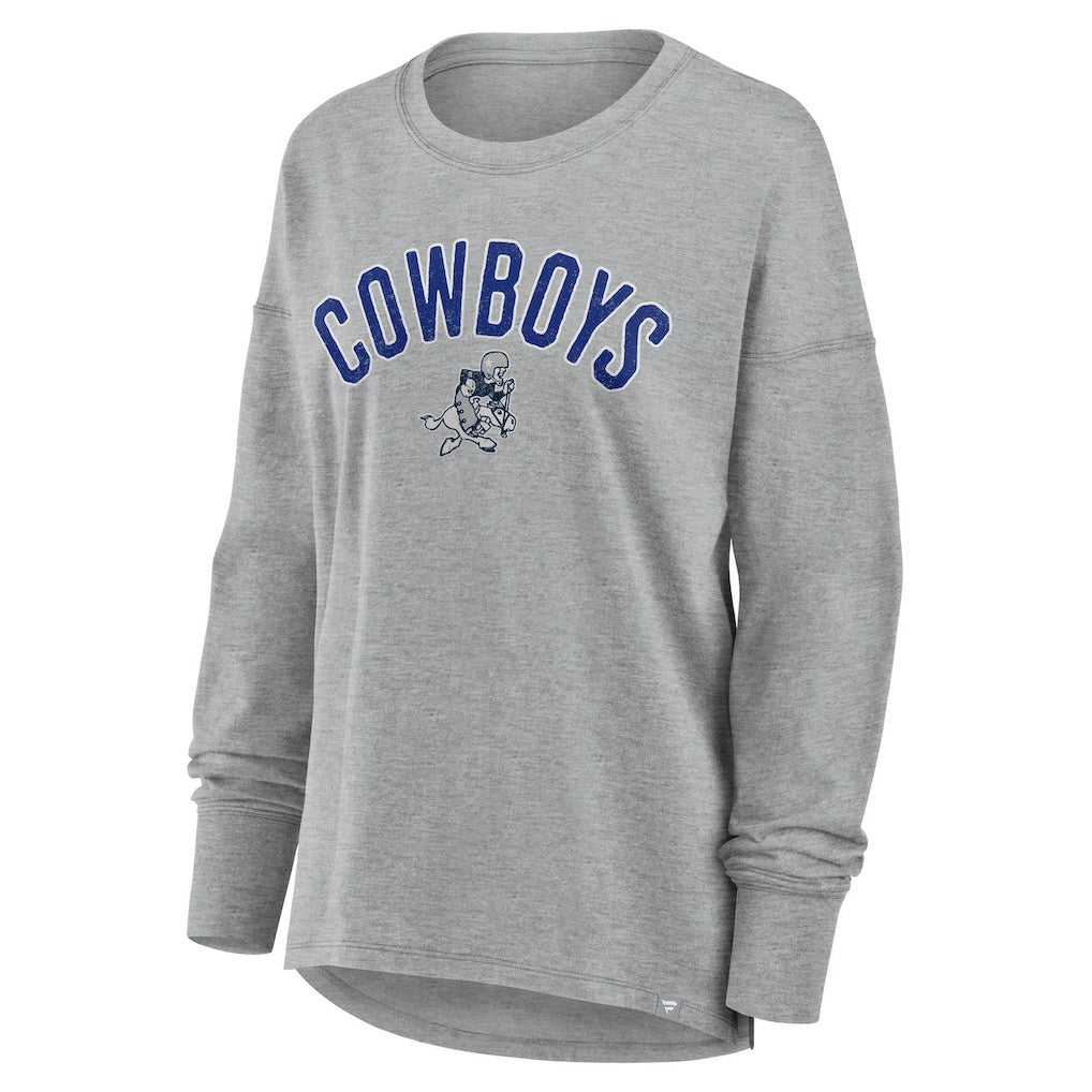 Dallas Cowboys Women's Hometown Legacy Long Sleeve T-Shirt - Heather Gray discount