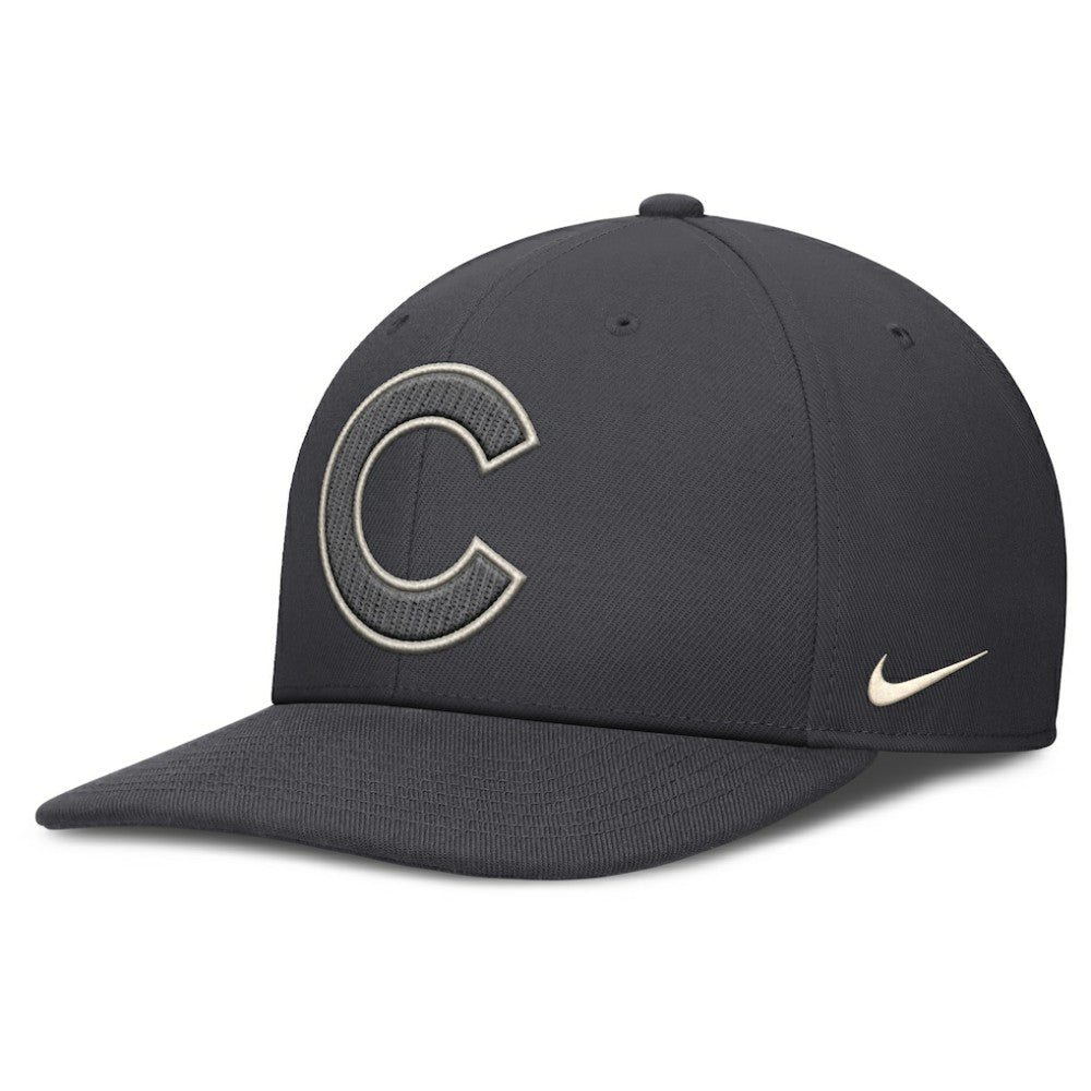 Chicago Cubs Statement Pro Snapback Hat Anthracite