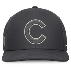 Chicago Cubs Statement Pro Snapback Hat Anthracite