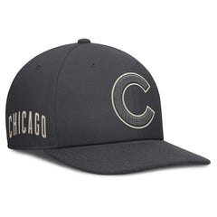 Chicago Cubs Statement Pro Snapback Hat Anthracite