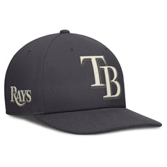 Tampa Bay Rays Statement Pro Snapback Hat Anthracite