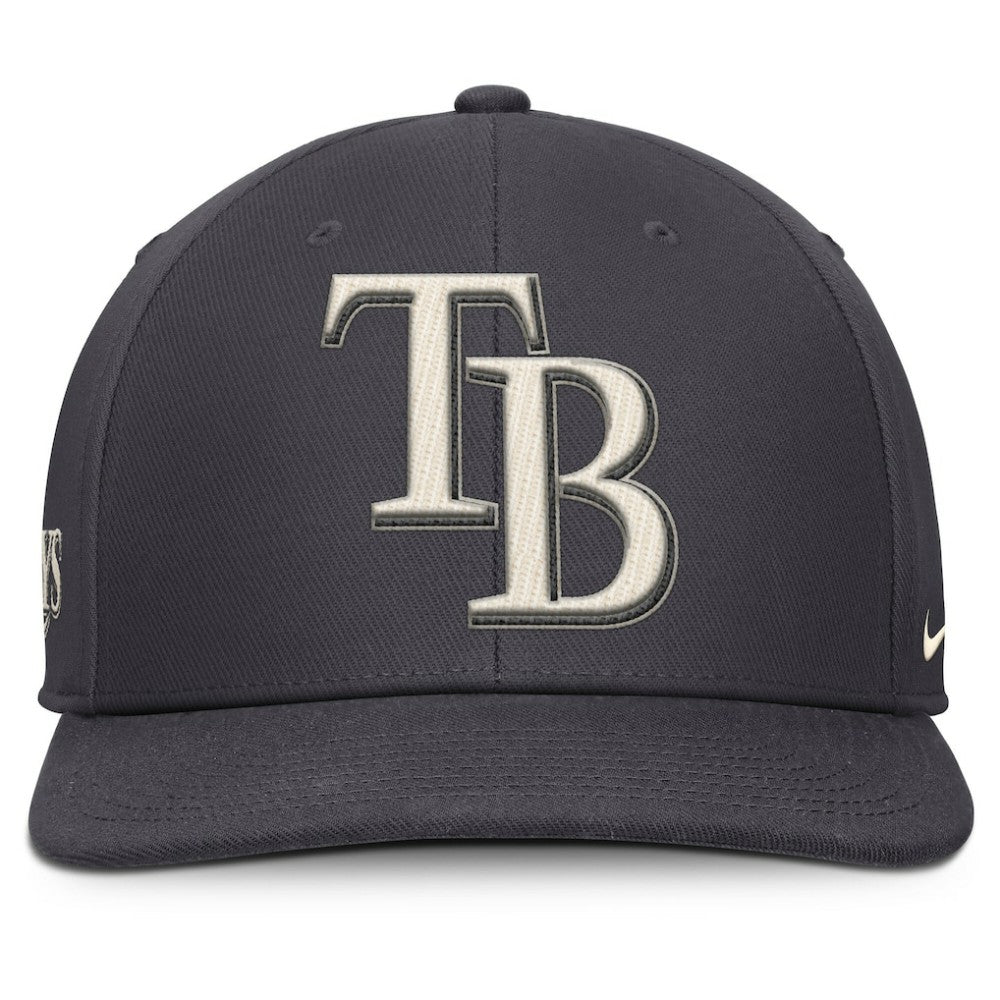 Tampa Bay Rays Statement Pro Snapback Hat Anthracite