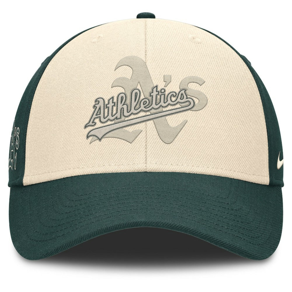Athletics Statement Club Performance Adjustable Hat Green/Natural