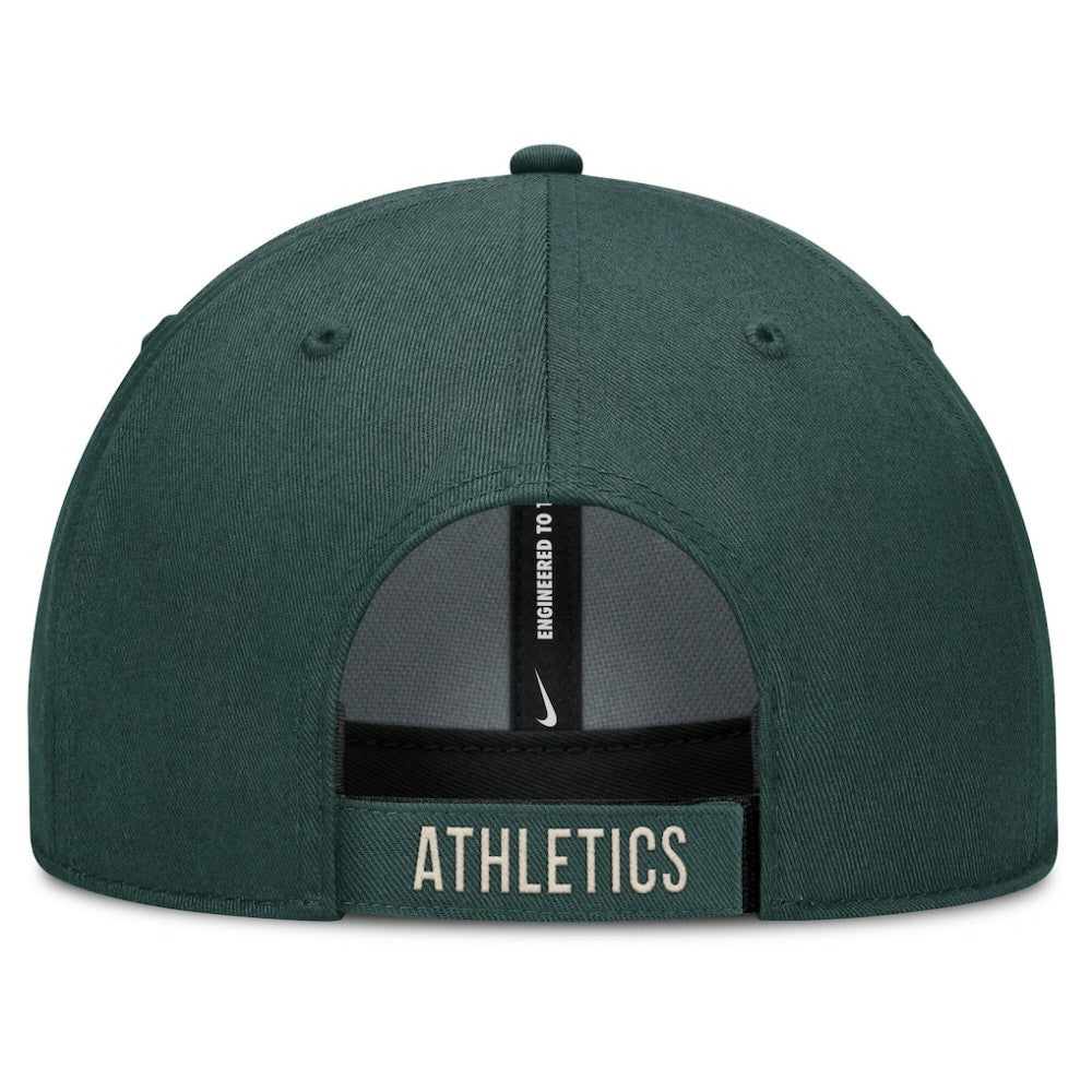 Athletics Statement Club Performance Adjustable Hat Green/Natural