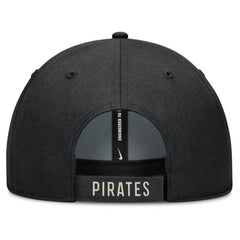 Pittsburgh Pirates Statement Club Performance Adjustable Hat Black/Natural