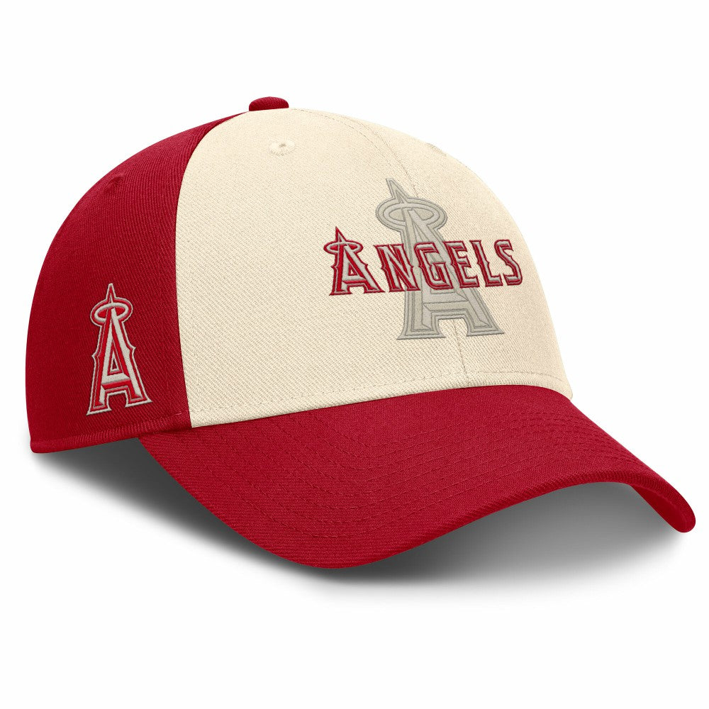 Los Angeles Angels Statement Club Performance Adjustable Hat Red/Natural