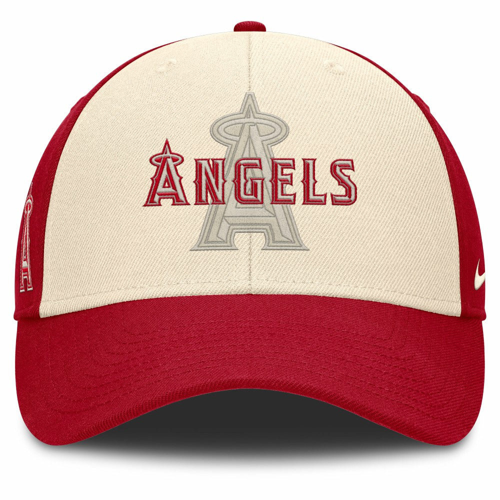 Los Angeles Angels Statement Club Performance Adjustable Hat Red/Natural