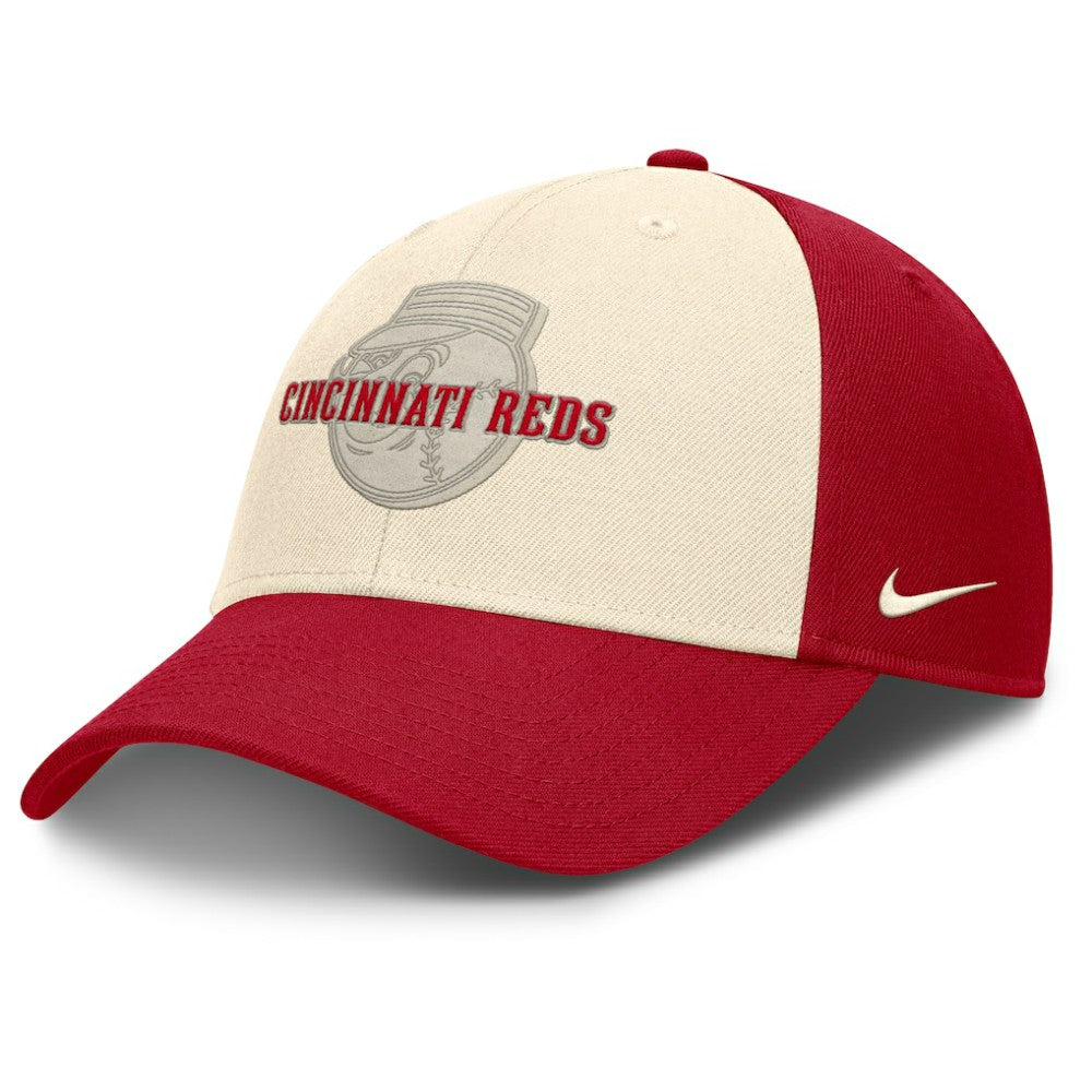 Cincinnati Reds Statement Club Performance Adjustable Hat Red/Natural