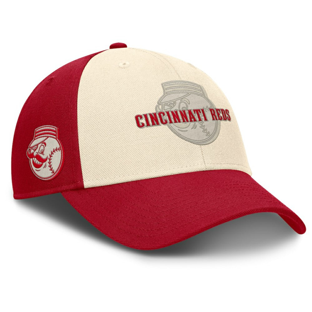 Cincinnati Reds Statement Club Performance Adjustable Hat Red/Natural