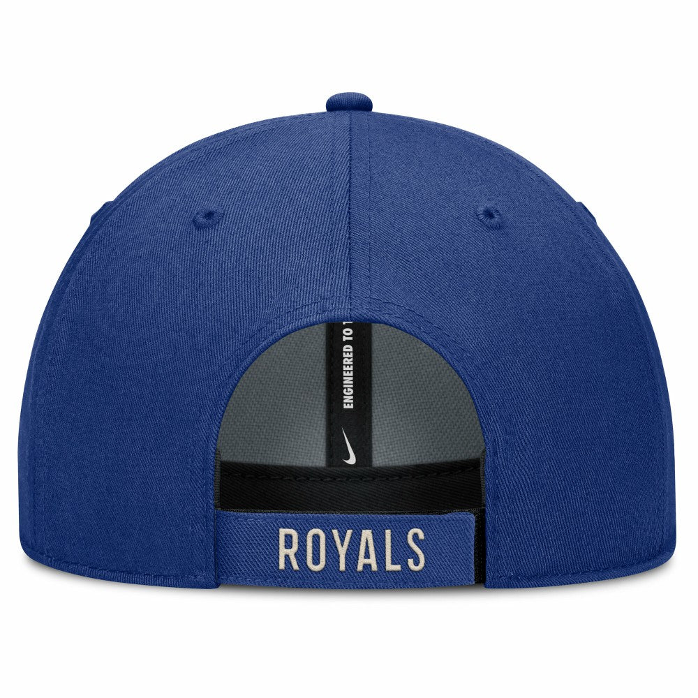 Kansas City Royals Statement Club Performance Adjustable Hat Royal/Natural