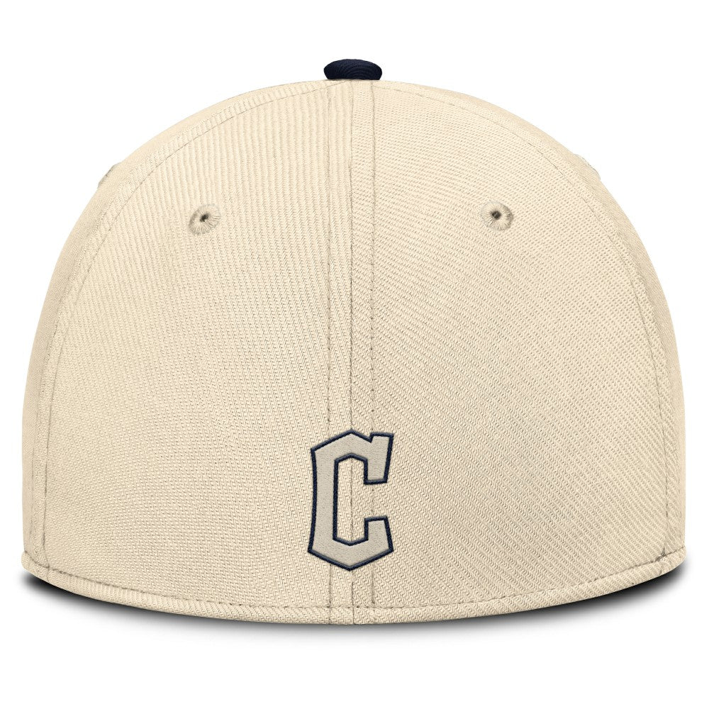 Cleveland Guardians Statement Rise Performance Flex Hat Natural/Navy