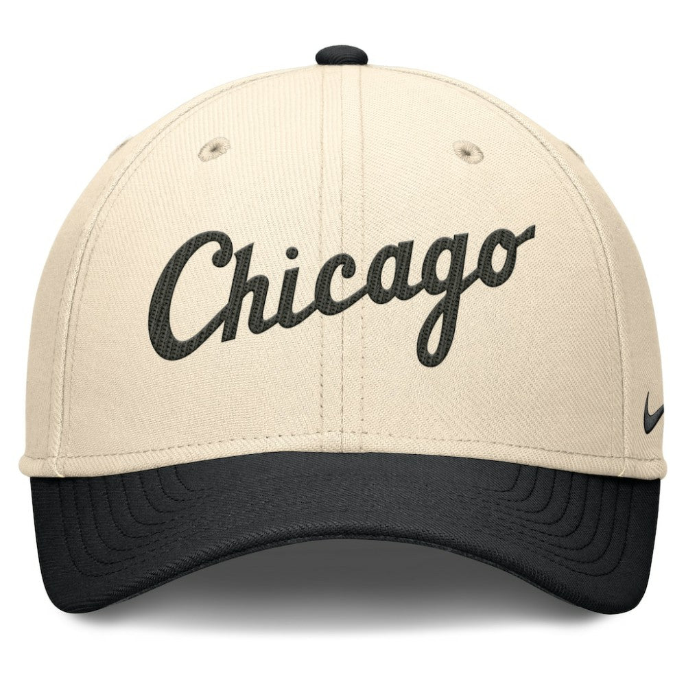 Chicago White Sox Statement Rise Performance Flex Hat Natural/Black
