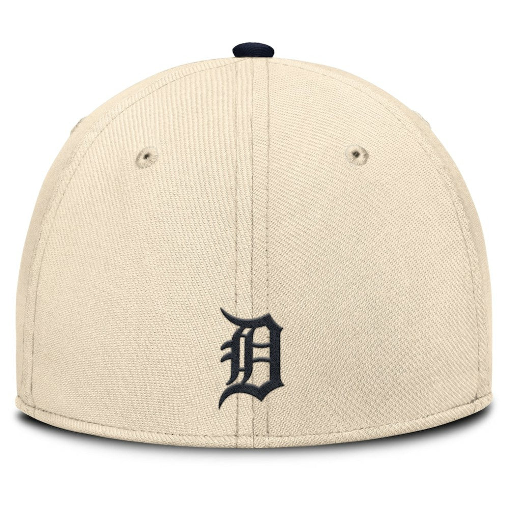 Detroit Tigers Statement Rise Performance Flex Hat Natural/Navy