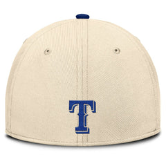 Texas Rangers Statement Rise Performance Flex Hat Natural/Royal