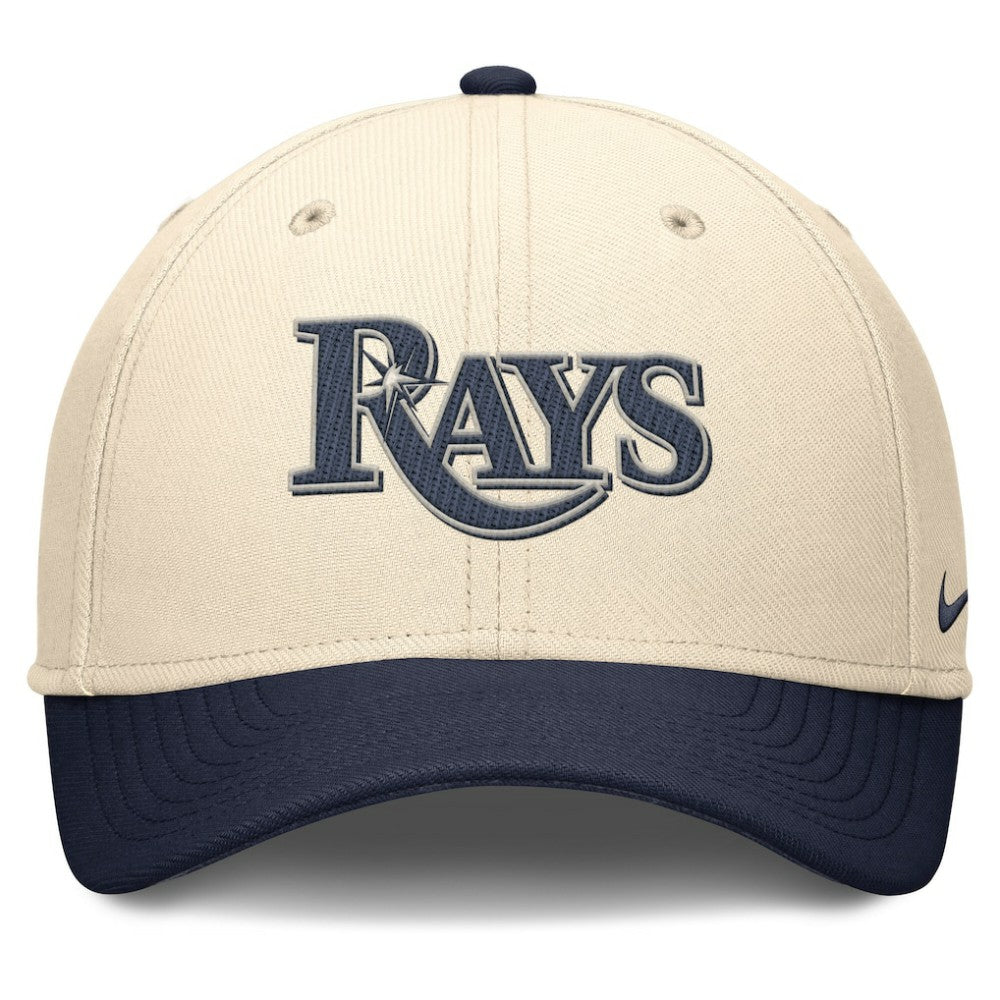 Tampa Bay Rays Statement Rise Performance Flex Hat Natural/Navy