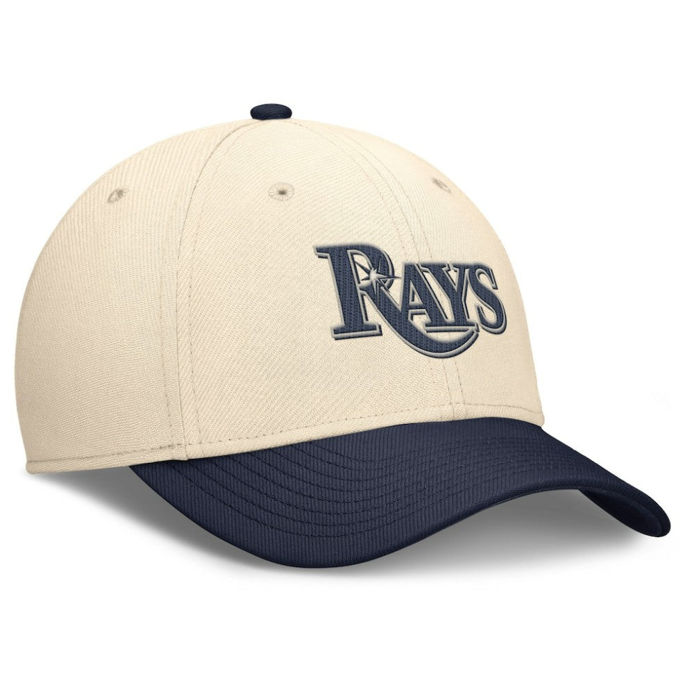 Tampa Bay Rays Statement Rise Performance Flex Hat Natural/Navy