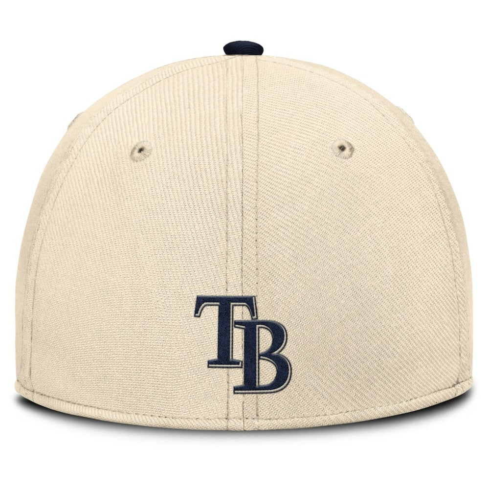 Tampa Bay Rays Statement Rise Performance Flex Hat Natural/Navy