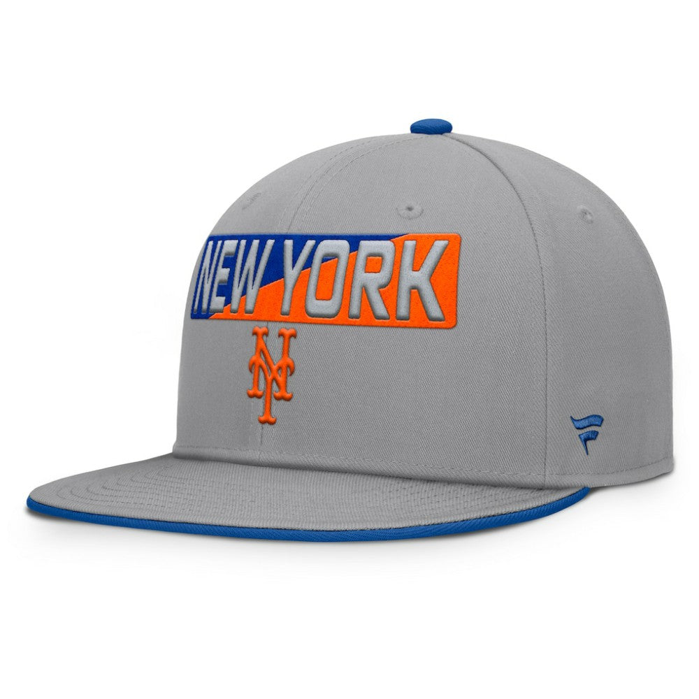 New York Mets Punchout Snapback Hat Gray