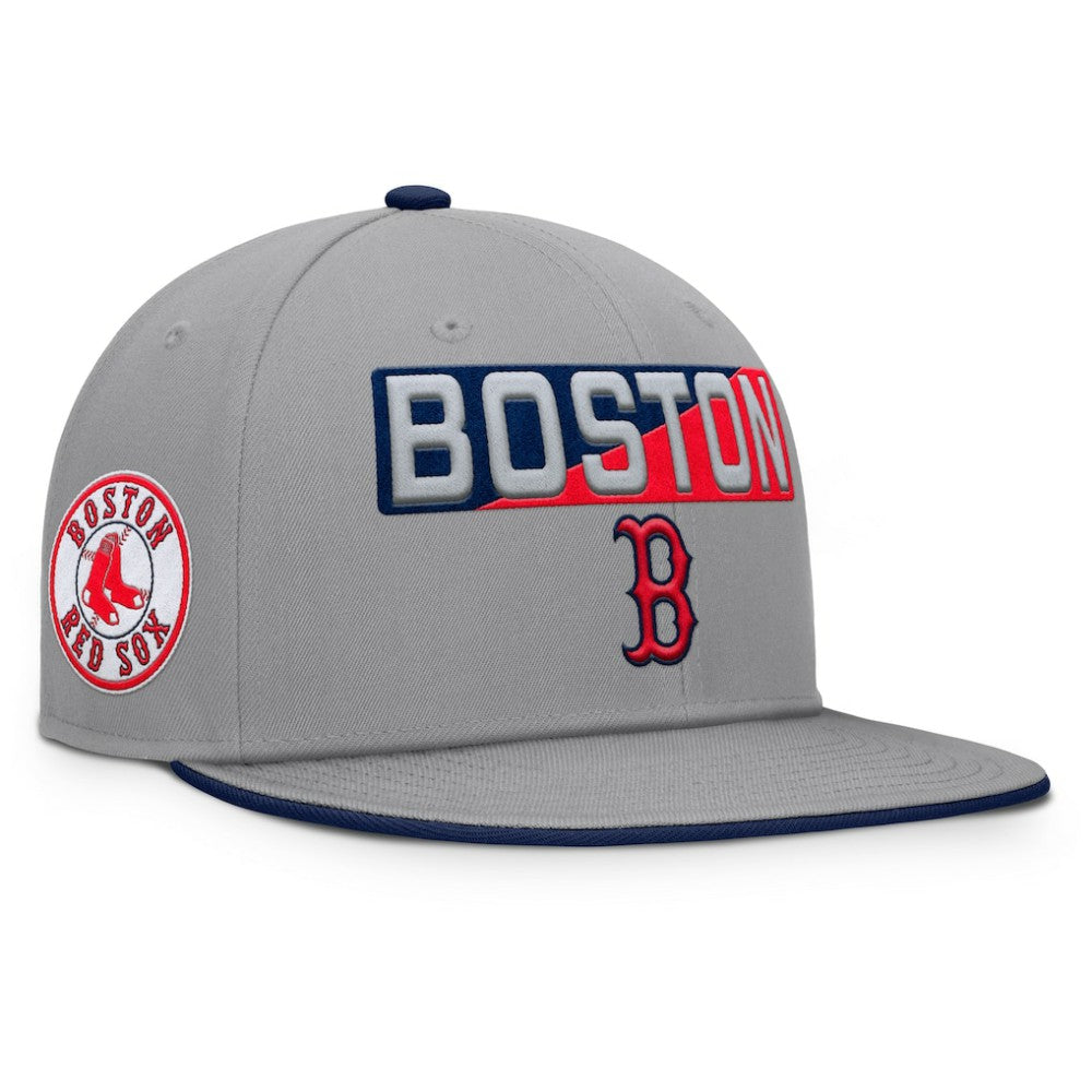 Boston Red Sox Punchout Snapback Hat Gray