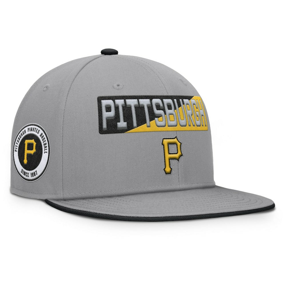 Pittsburgh Pirates Punchout Snapback Hat Gray