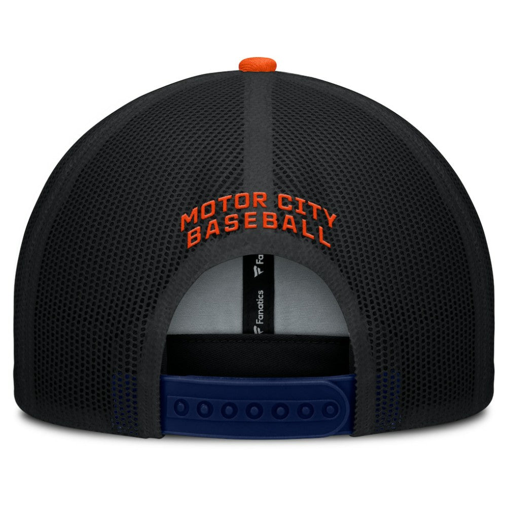 Detroit Tigers Cutoff Adjustable Trucker Hat Navy/Orange