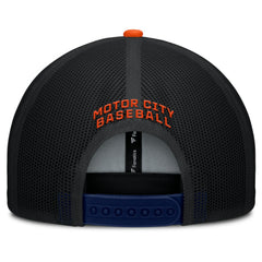 Detroit Tigers Cutoff Adjustable Trucker Hat Navy/Orange