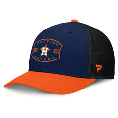 Houston Astros Cutoff Adjustable Trucker Hat Navy/Orange