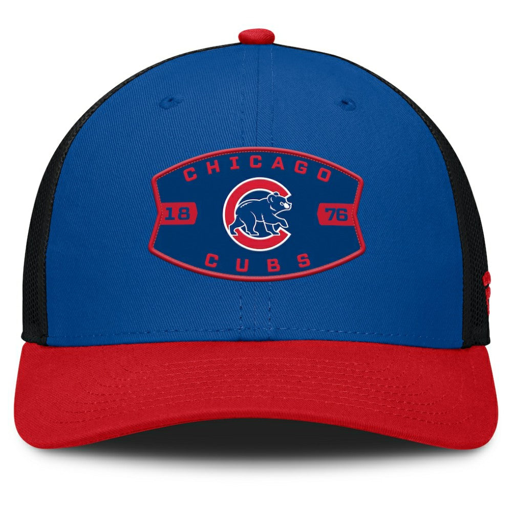 Chicago Cubs Cutoff Adjustable Trucker Hat Royal/Red
