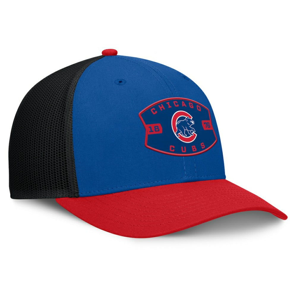 Chicago Cubs Cutoff Adjustable Trucker Hat Royal/Red