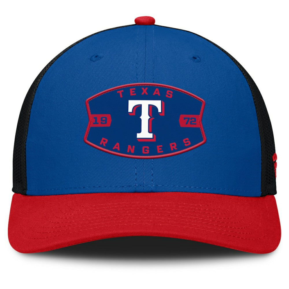 Texas Rangers Cutoff Adjustable Trucker Hat Royal/Red