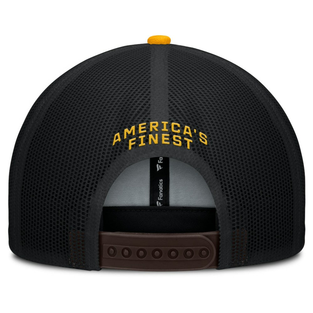 San Diego Padres Cutoff Adjustable Trucker Hat Brown/Gold
