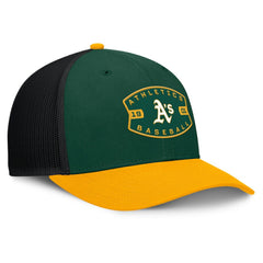 Athletics Cutoff Adjustable Trucker Hat Green/Gold