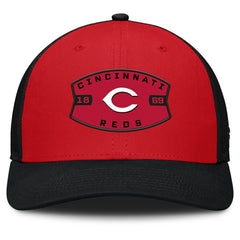 Cincinnati Reds Cutoff Adjustable Trucker Hat Red/Black