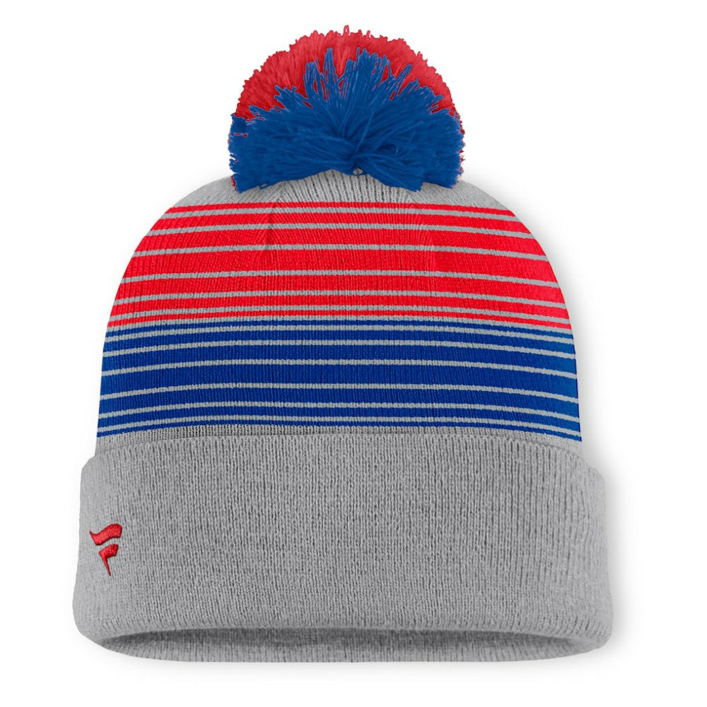 Chicago Cubs Balk Cuffed Knit Hat with Pom Gray