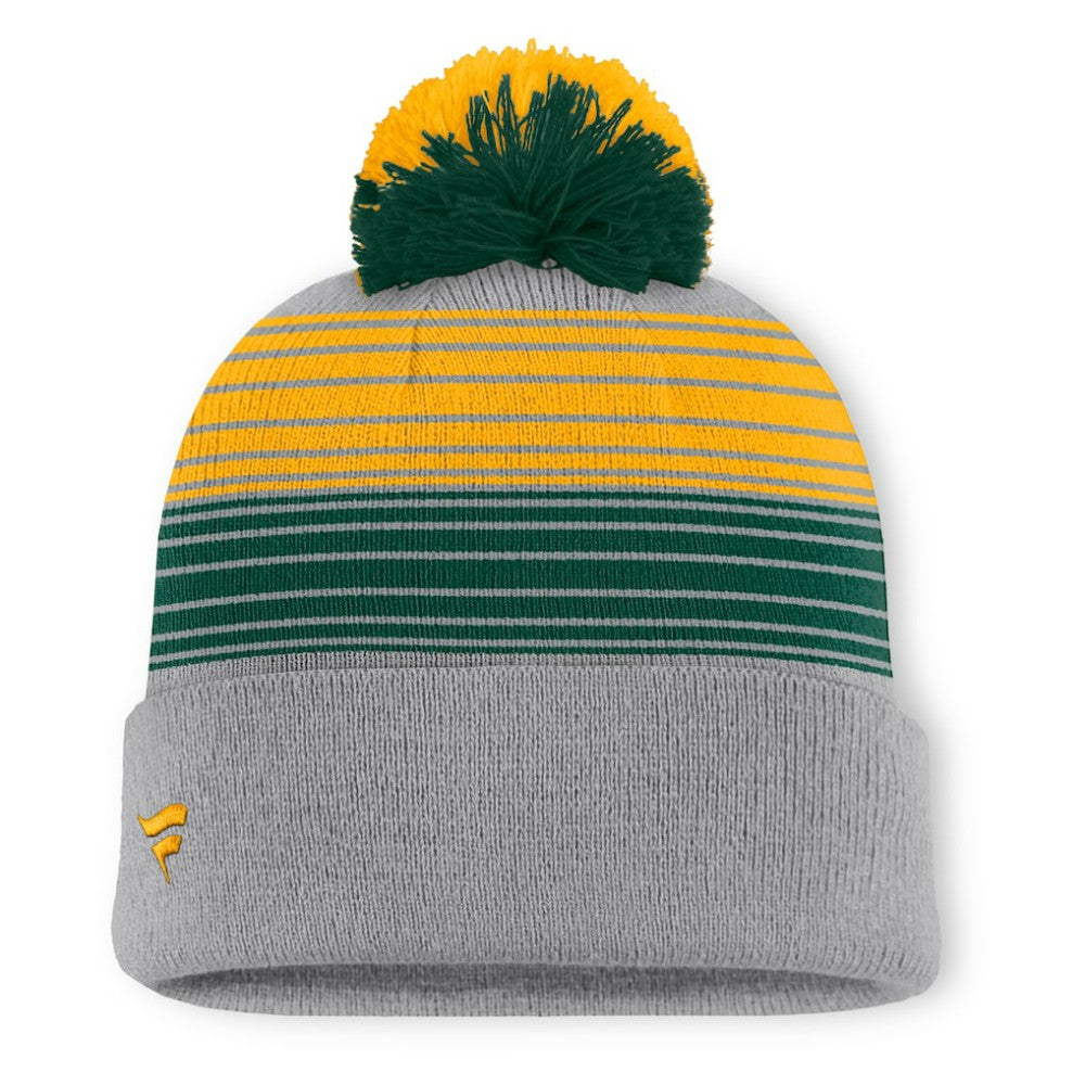 Athletics Balk Cuffed Knit Hat with Pom Gray