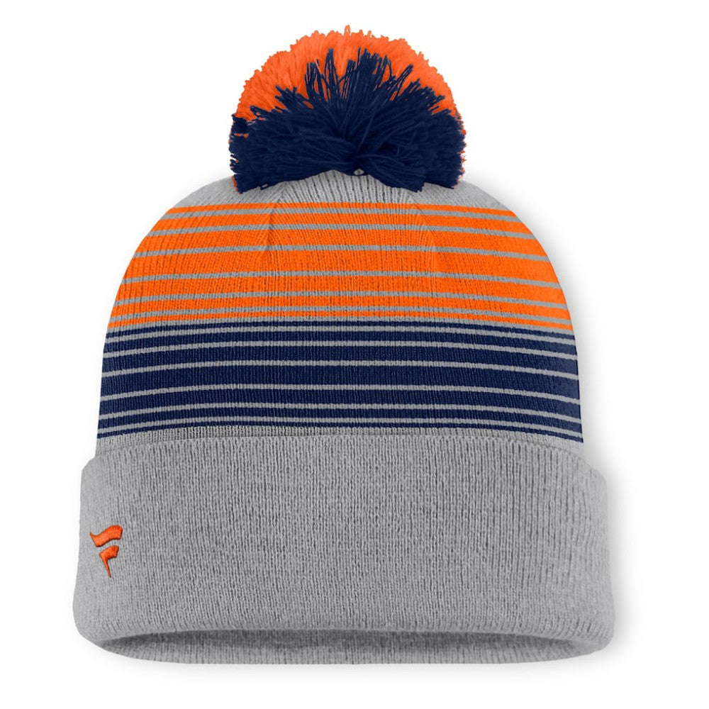 Detroit Tigers Balk Cuffed Knit Hat with Pom Gray