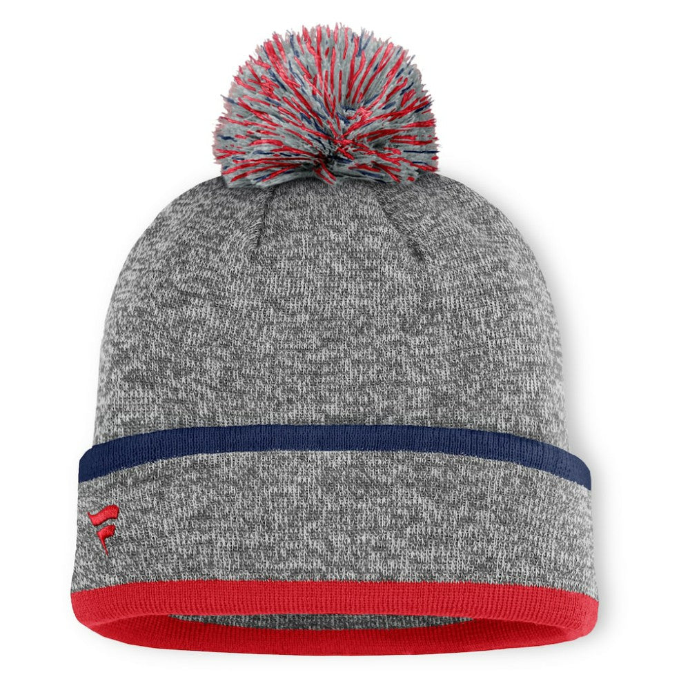 St. Louis Cardinals Backstop Cuffed Knit Hat with Pom Heather Gray