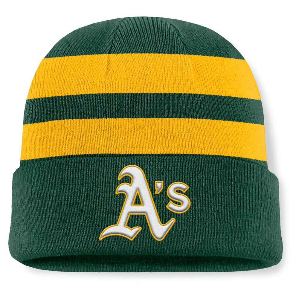 Athletics Baseline Cuffed Knit Hat Green