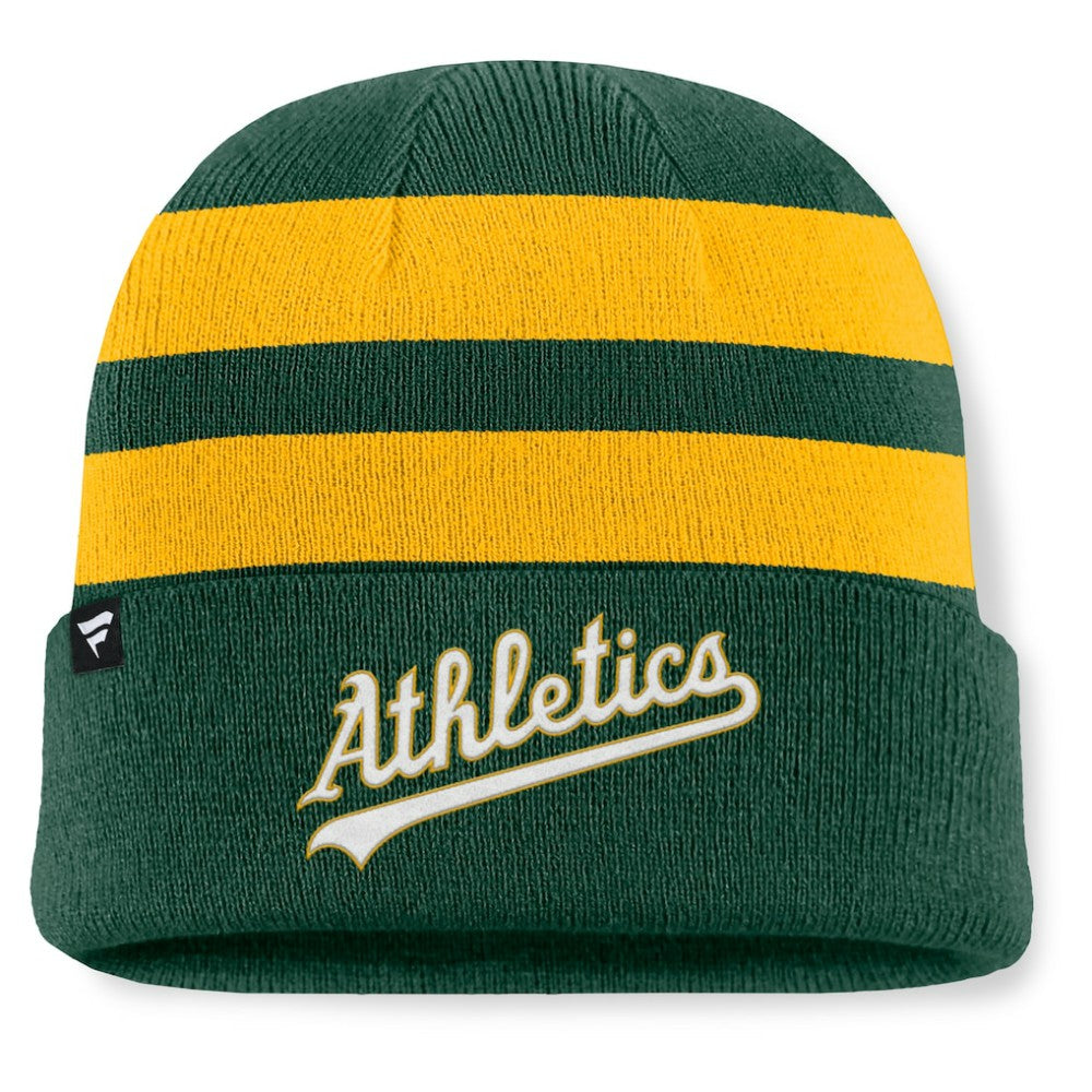 Athletics Baseline Cuffed Knit Hat Green