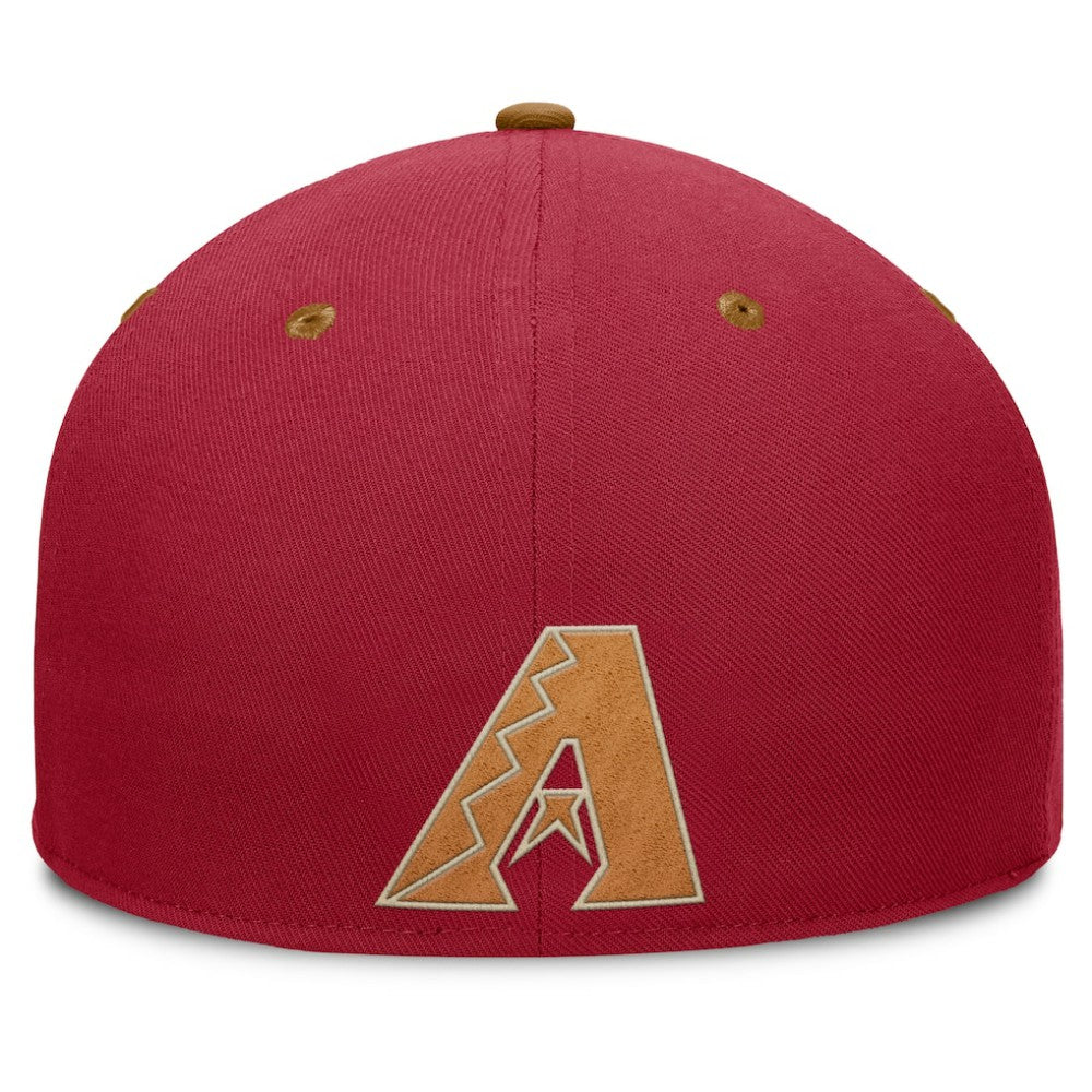 Arizona Diamondbacks Splinter Fitted Hat Red/Tan