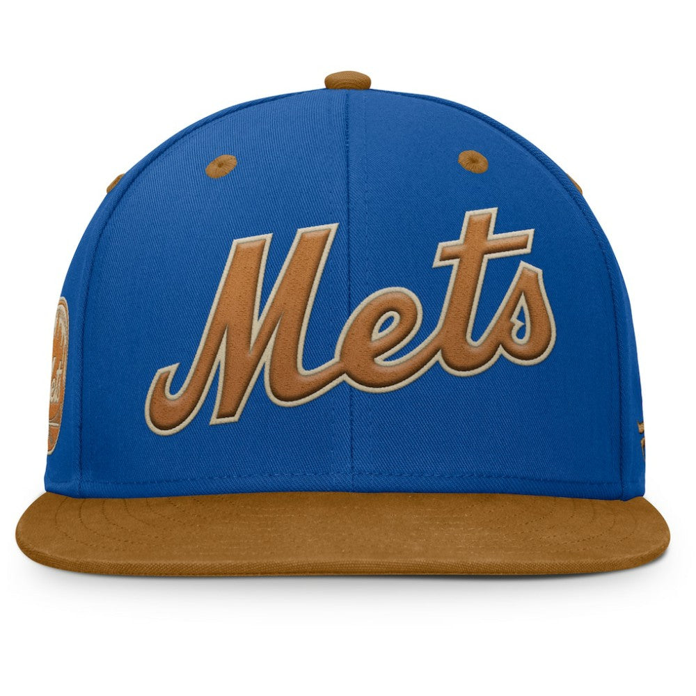 New York Mets Splinter Fitted Hat Royal/Tan