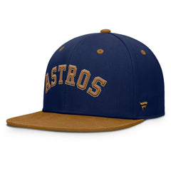 Houston Astros Splinter Fitted Hat Navy/Tan