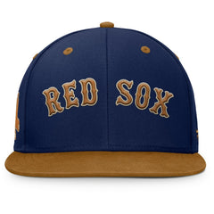 Boston Red Sox Splinter Fitted Hat Navy/Tan