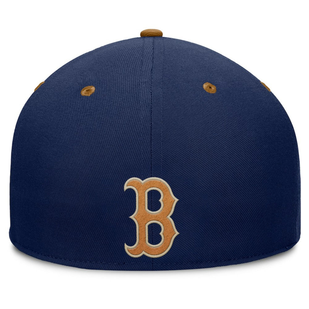 Boston Red Sox Splinter Fitted Hat Navy/Tan