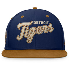 Detroit Tigers Splinter Fitted Hat Navy/Tan