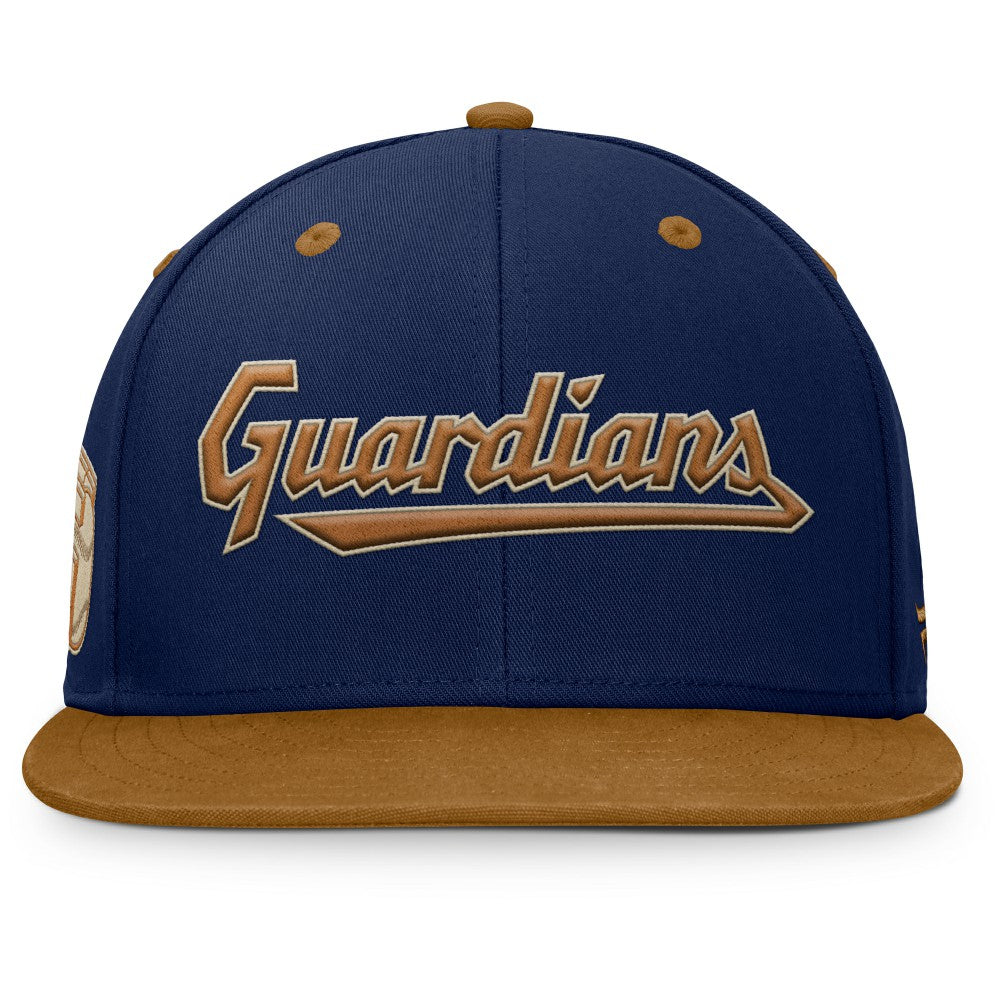 Cleveland Guardians Splinter Fitted Hat Navy/Tan