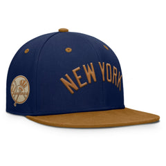 New York Yankees Splinter Fitted Hat Navy/Tan