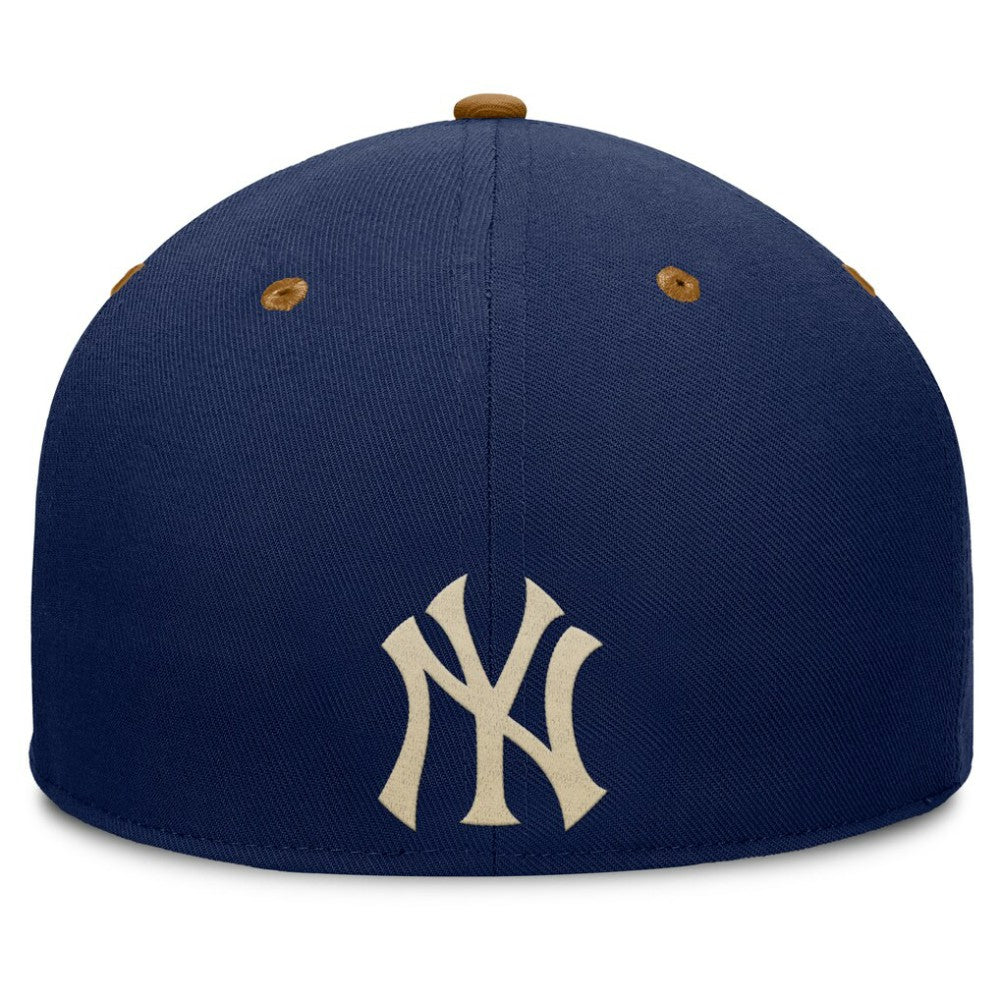 New York Yankees Splinter Fitted Hat Navy/Tan